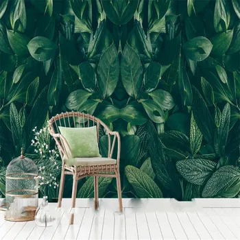 Milofi özel 3D duvar kağıdı duvar tropikal yapraklar kırsal duvar kağıdı oturma odası yatak odası dekorasyon boyama duvar kağıdı
