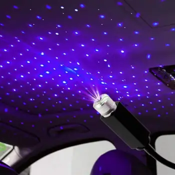 Mini LED Projeksiyon Lambası Yıldız Gece Lambası USB Yıldız Üst atmosfer ışığı Yatak Odası Ev Dekor İçin Otomatik Evrensel Projeksiyon Lambaları