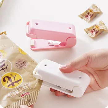 Mini Taşınabilir Gıda Plastik torba Mühürleme Makinesi Fast Food Plastik torba Mühürleme Makinesi Gıda Torbası Mutfak saklama çantası Klip