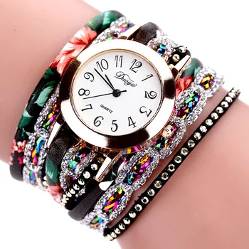 Moda Kadın İzle Rhinestone Reloj Mujer Bilezik İzle Uhren Dame elmas perçin Yüzük Kadınlar için İzle Montre Femmes 2023 Hediye