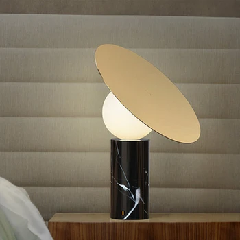 Modern Mermer masa lambaları Oturma Odası Dekorasyon İçin Yatak Odası başucu ışıkları çalışma masası lambası İskandinav Ev Dekor led aydınlatma armatürleri