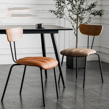 Mutfak İskandinav yemek sandalyeleri Ofis Lüks Yumuşak Makyaj salon sandalyeleri Deri Güzellik Salonu Sillas Cocina Ev Mobilyaları BB50CY