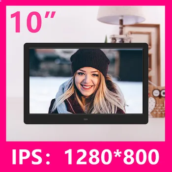 New10 HDMI inç Ekran IPS arka ışık 1280 * 800 dijital fotoğraf çerçevesi Elektronik Albümü Resim Müzik Film Tam Fonksiyonlu İyi Hediye