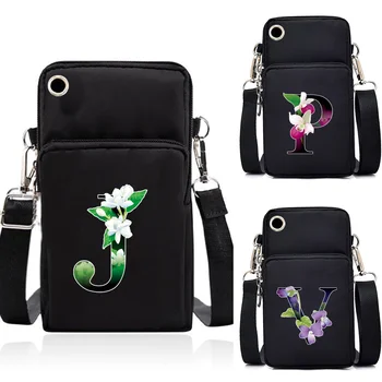 Omuz çantaları Unisex CrossBody Telefonu Çanta Evrensel Samsung / Xiaomi / iphone Su Geçirmez omuz çantaları Çiçek Renkli Baskı Çantası