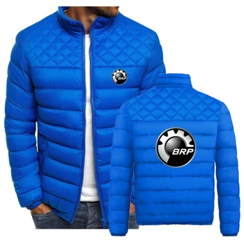 Outono e inverno novo brp masculino algodão acolchoado jaqueta simples e elegante ling grid algodão acolchoado jaqueta masculina