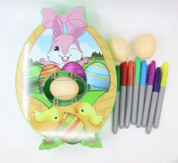 Paskalya Yumurtası Boyama Makinesi dekorasyon seti DIY Yumurta Mum Boya Boyalı Yumurta Hafif Müzik öğretici oyuncaklar Çocuklar Zanaat