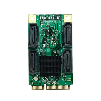Pcıe 4 Port SATA3. 0 6Gbps sabit disk Adaptör Kartı Mini PCI Express SATA 3.1 Denetleyici Genişletme Kartı