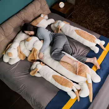 Peluş oyuncaklar Sevimli Yumuşak Uzun Köpek Yastık Dolması Duraklama Ofis şekerleme yastığı Yatak Uyku Yastık Ev Dekor Hediye Bebek Çocuklar İçin kız