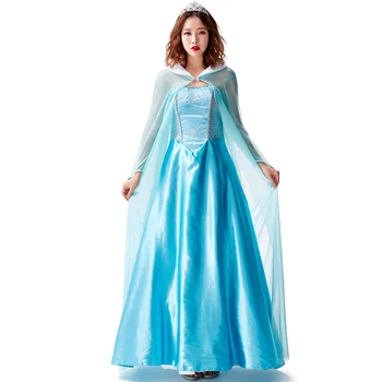 Peri masalı prenses elbise kumaş kalınlığını artırmak için peri masalı rol yapma açık mavi etek bir koynunu silin