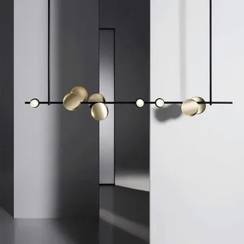 Postmodern oturma odası ışıkları Nordic moda basit sanat tasarımcısı örnek odası restoran bar led lambaları
