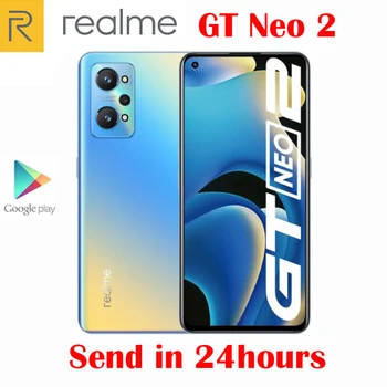 Resmi Orijinal Yeni Realme için GT Neo 2 Neo2 5G Smartphone 6.62 inç AMOLED Snapdragon870 Octa Çekirdek 5000mAh 65W NFC 64MP Kamera
