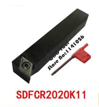 SDFCR2020K11 / SDFCL2020K11 Takım Tutucu 20*20mm CNC torna takım tutucu, 91 derece Dış torna araçları, Torna kesme aletleri