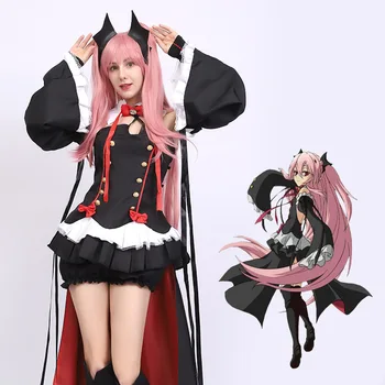 Seraph Sonu Krul Tepes Cosplay Kostüm Üniforma Aksesuarları Cosplay Anime Cadı Vampir Rol Cadılar Bayramı Kostüm Kadınlar İçin