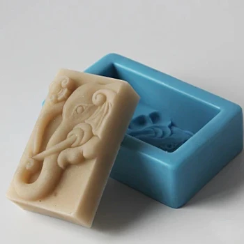 Silikon kalıp Fil kabartma desen sabun kalıp DIY Zanaat El Yapımı Silikon sabun kalıbı sabun yapımı kalıpları