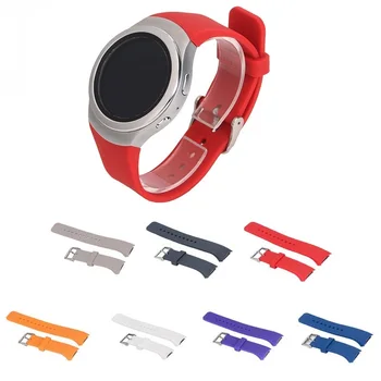 Silikon spor Watchband Bilezik Samsung Galaxy Dişli S2 R720 R730 yedek Bant Kayışı SM-R720 akıllı saat aksesuarı
