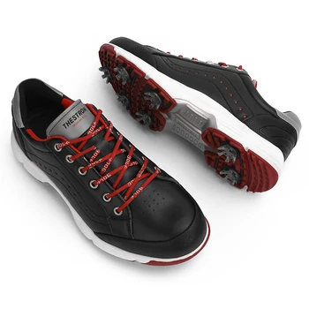 Sivri golf ayakkabıları Erkekler Su Geçirmez Golf Sneakers Erkekler için Açık Rahat Golfçüler Ayakkabı Anti Kayma Golfçüler Sneakers