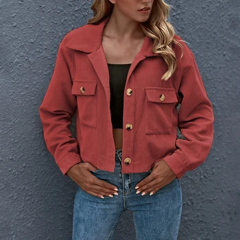 Sonbahar Kadın Mont Yeni Ürün Fikirleri güz giyimi Moda Denim Ceket Kadife Gömlek Bayanlar Ceketler