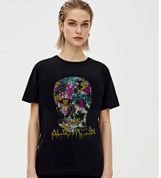T Shirt Kadın Sıcak matkap Tshirt Elmas T-shirt Kadın 2021 yeni moda kadınlar tees