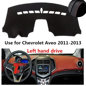 : TAIJS Fabrika Klasik Deri Araba Dashboard Kapak İçin Chevrolet Aveo 2011 2012 2013 Sol el sürücü