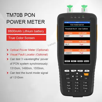 TM70B El PON Güç Ölçer Fiber Optik Güç Ölçer 1310/1490 / 1550nm SC APC Ücretsiz Kargo
