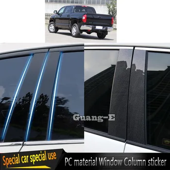 Toyota Tundra 2009 için 2010 2011 2012 2013 2014 2015 Araba PC Malzeme Pillar Sonrası kapak kapı pervazı Pencere Kalıplama Çıkartmalar