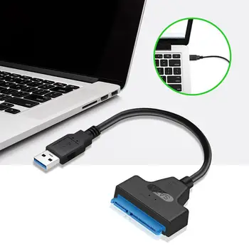 USB 3.0 İla 3 + 22pin sabit disk Kablosu Dönüştürücü 5Gbps USB Adaptörü İçin 2.5 İnç SSD HDD sabit disk Adaptör Kablosu Dönüştürücü
