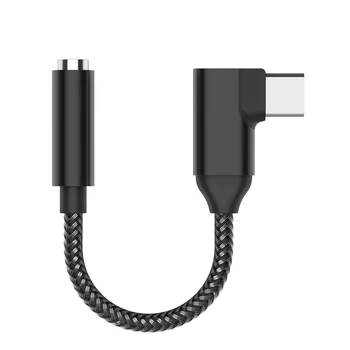 USB C 3.5 mm Kulaklık Adaptörü 90 Derece C Tipi Taşınabilir kulaklık amplifikatörü DAC için iPad Pro Huawei Samsung Galaxy