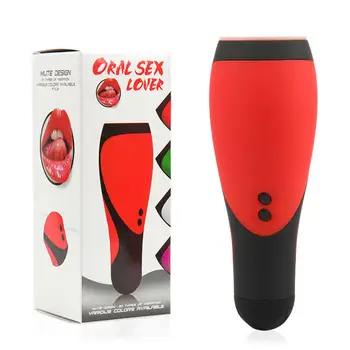 Vibratörler oral seks erkek masturbator derin boğaz oral emme makinesi yetişkin seks oyuncakları erkekler için