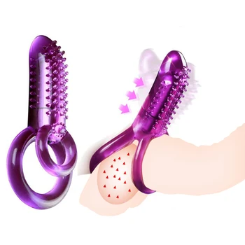 Vibratörler Çift Penis Yüzükler Seks çiftler için oyuncaklar Kadın Klitoris Stimülatörü Erkekler Gecikme Boşalma Titreşimli Yumurta Erotik Aksesuarları
