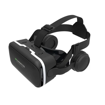 VR SHİNECON G04E 3D VR Gözlük Kulaklık İle Kulaklık İçin 4.7-6.0 İnç Android IOS Akıllı Telefonlar