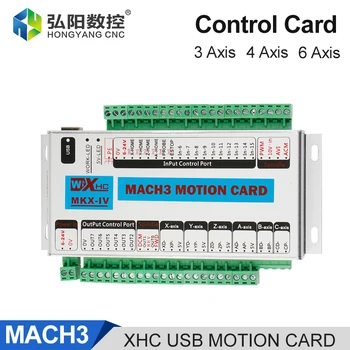 XHC Mach3 USB kesme panosu 3 4 6 Eksenli Hareket Kontrol Kartı Frekans 2000KHZ Denetleyici CNC Router / Kesme Makinesi