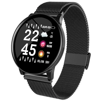 Yeni akıllı saat Erkekler Kadınlar nabız monitörü Kan Basıncı Spor İzci Smartwatch Spor Saatler IOS Android İçin + KUTU