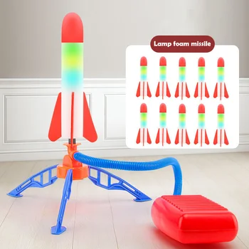 Yeni Ayak Pompası Roketatar çocuk Açık Oyuncaklar Uçan Köpük Roket Uçak Kadar 10 m İçin Serin Oyuncak Ebeveyn-çocuk Faaliyetleri