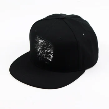 Yeni Moda Erkek Kadın beyzbol şapkası Kafatası Nakış Düz Ağız Kemikleri Spor Snapback Hip Hop Unisex Güneşlik Şapka Gorras MZ0073