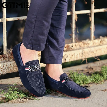 Yeni moda Erkekler Flats Hafif Nefes Ayakkabı Sığ rahat ayakkabılar Loafer'lar Moccasins Erkek spor ayakkabı Bezelye sürüş ayakkabısı #ZYNWY-253