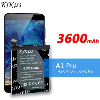 Yeni Orijinal Kikiss 3600mAh Pil UMIDIGI A1 Pro A1pro 5.5 inç MTK6739 3 + 16G Cep Telefonu Pilleri Bateria Akümülatör