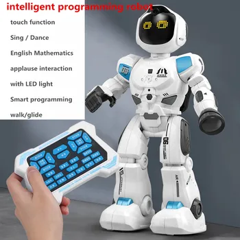 Yeni RC Akıllı Robot Dokunmatik Fonksiyonu Alkış Etkileşim İngilizce Matematik Sing Dans Robot Oyuncaklar çocuklar İçin