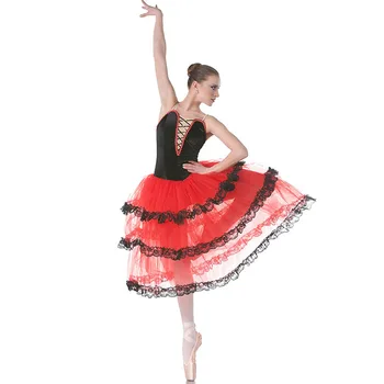 Yeni Yetişkin Profesyonel Bale Tutuş Kız Bale dans kostümü Yetişkin Kostüm Tutu Dans Leotard Kız Bale Elbise B-6467