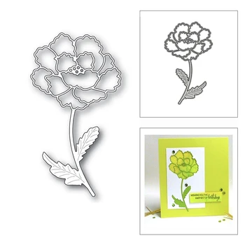 Yeni Çiçek Açan Çiçek Bitki Desen 2020 Metal Kesme Scrapbooking için Ölür Dekorasyon ve Kart Yapımı Kabartma Zanaat Hiçbir Pullar