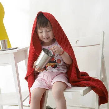 Yenidoğan Bebek battaniyesi Bebek Pamuk Örme Tığ Battaniye kundak battaniyesi Yumuşak Streç Beşik Uyku Yatak Erkek Kız Çocuklar için