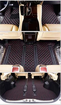Yüksek kalite! Özel tam set araba paspaslar + gövde mat Lexus LM 350 için 7 koltuk 2022-2020 dayanıklı su geçirmez halı için LM350