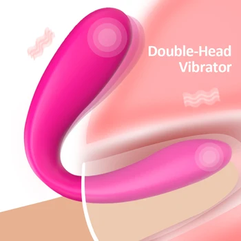 Çift Vibratör Kadınlar İçin G Noktası Vajinal Klitoris Stimülatörü Kadın Masaj Ürünleri Yapay Penis Erotik Seks Oyuncakları Yetişkinler için Seks Shop