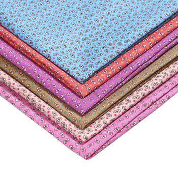 Çiçek Baskılı Kumaş 50cm X 150cm %100 % Polyester Çiçek Kumaş giysi kumaşı Tekstil İğne DIY El Yapımı Kumaş
