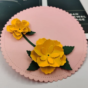 Çiçek Kalıp Kesim Karbon Çelik Kesme Ölür Scrapbooking DIY Kart Yapımı Metal Kabartma Şablon Yeni Kağıt Zanaat Ölür