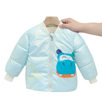 Çocuk Kış Ceket Sonbahar Kış Sıcak Kız Giyim için 2021 Yeni Sevimli Karikatür bebek Kız Ceket Çocuk Erkek Hafif Aşağı Palto