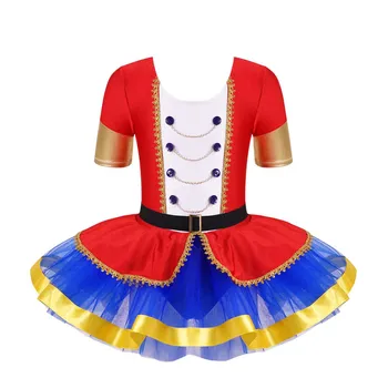 Çocuk Örgü Tül Tutu Elbise Çocuklar Cadılar Bayramı Cosplay Parti Karnaval Bale Dans Elbise Genç Sirk Ringmaster Kostümleri Giysi