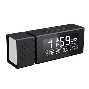 Çok fonksiyonlu renkli Alarm dijital alarmlı saat Saat ev gece lambası ses ve ışık kızılötesi indüksiyon saat