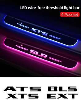 Özel Kablosuz LED Kapı Eşiği Ortam ışığı Cadillac ATS için BLS CT4 CT5 CT6 CTS Escalade EXT SLR SLS SRX STS XT4 XT5 XT6 XTS