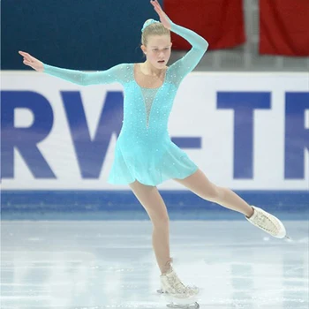 Özelleştirme Buz artistik patinaj Elbise RG Ritmik Jimnastik Leotard Acro Baton Twirling Dokunun Renk Kendisi Tarafından Seçilebilir