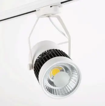 Ücretsiz Kargo COB 30 W AC85-265V Led ray lambası Parça alüminyum Tavan Raylı hüzme aydınlatma Spot Raylı ışık Sıcak Soğuk Beyaz